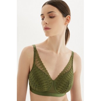 Бюстгальтер Megami Fashion арт. M9109, цвет оливковый