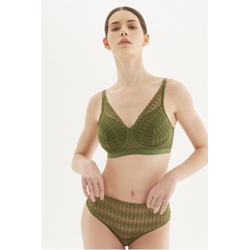 Бюстгальтер Megami Fashion арт. M9109, цвет оливковый