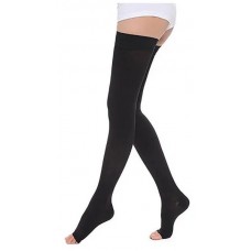 Чулки компрессионные с открытым мыском 2 класса компрессии арт. Ч2(п), цвет черный