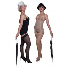 Бандаж женский компрессионный абдоминальный с кружевом Elestra арт. 311-К, цвет черный