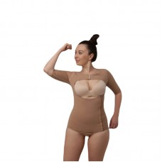 Бандаж женский компрессионный абдоминальный с рукавами Elestra арт. 311-Р, цвет бежевый