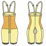 Бандаж женский компрессионный с высоким поясом и усилением в области живота Elestra арт. 301, цвет бежевый