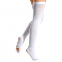 Антиэмболические чулки ИНТЕКС для широкого бедра 1 класс компрессии с резинкой на силиконовой основе арт. АМ-EW-1к