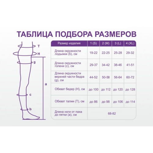 Компрессионные колготки Интекс 1 класс компрессии 1 рост "Элеганс" женские арт. ЭК-1к1р, цвет черный