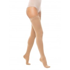 Компрессионные чулки с ажурной силиконовой резинкой 1 класса компрессии с закрытым носком по индивидуальным меркам