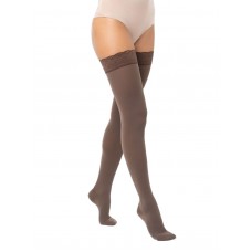 Компрессионные чулки Интекс с ажурной силиконовой резинкой 1 класс компрессии 1 рост арт. ИЧЖ-1р1к, цвет капучино