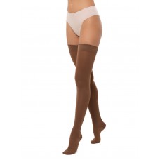 Компрессионные чулки Интекс 1 класс компрессии 1 рост "Элеганс" женские с силиконовой резинкой арт. ЭЧЖ-1к1р, цвет капучино