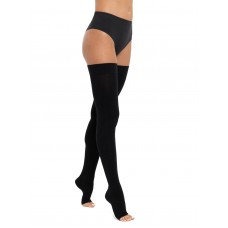 Чулки компрессионные с открытым носком с гладкой силиконовой резинкой 2 класса компрессии по индивидуальным меркам