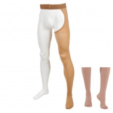 Моночулок с поясом 2 класса компрессии с открытым носком для левой ноги по индивидуальным меркам