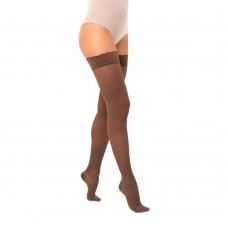 Компрессионные чулки Интекс Fleur с ажурной силиконовой резинкой 1 класс компрессии 1 рост арт. ФЧЖ-1р1к, цвет капучино