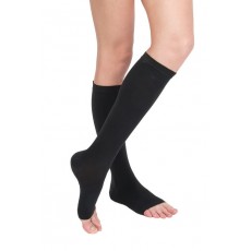 Гольфы с открытым носком Linea Benessere 2 класс компрессии арт.500/2, цвет черный