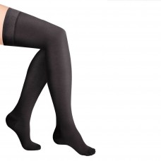 Чулки компрессионные Luomma Idealista с простой резинкой на силиконовой основе с закрытым носком 2 класс компрессии рост normal (62-71 см) арт. ID-300, цвет черный