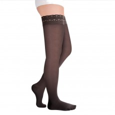 Чулки компрессионные Luomma Idealista с ажурной резинкой на силиконовой основе с закрытым носком 2 класс компрессии рост long (72-83 см) арт. ID-301T, цвет черный Чулки компрессионные Luomma Idealista с ажурной резинкой на силиконовой основе с закрытым носком 2 класс компрессии рост long (72-83 см) арт. ID-301T, цвет черный