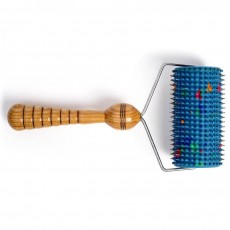 Валик большой игольчатый Ляпко, шаг игл 5,0 мм, цвет синий