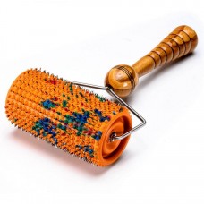 Валик большой игольчатый Ляпко, шаг игл 5,0 мм, цвет оранжевый