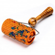 Валик большой игольчатый Ляпко, шаг игл 5,0 мм, цвет оранжевый