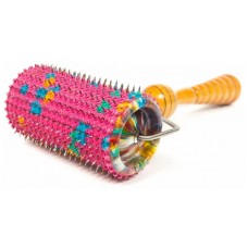 Валик большой игольчатый Ляпко, шаг игл 5,0 мм, цвет красный