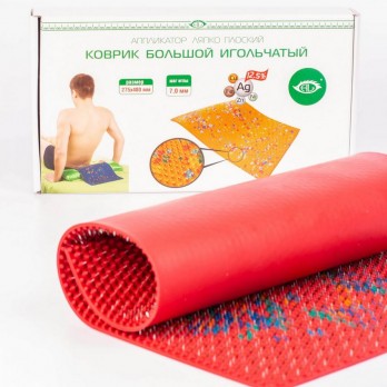 Коврик игольчатый большой Ляпко, шаг игл 7,0 мм, цвет красный