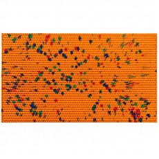 Коврик игольчатый большой Ляпко, шаг игл 7,0 мм, цвет оранжевый