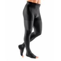 Компрессионное мужское трико mediven plus 1 класса компрессии с открытым носком (AG-72-83 см) арт. 115, цвет черный