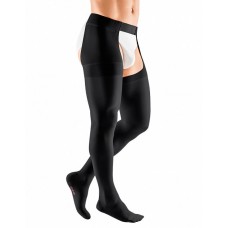 Компрессионный чулок mediven plus с застёжкой на талии на правую ногу 2 класса компрессии (AG-62-71см) арт.208C, цвет черный