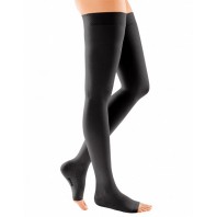 Компрессионные чулки с силиконовой резинкой на широкое бедро mediven COMFORT 2 класса компрессии с открытым носком (AG-62-71 см) арт. CO259W, цвет карамель