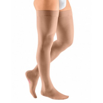 Компрессионные чулки mediven plus с силиконовой резинкой 1 класса компрессии (AG-72-83см) арт.108C, цвет черный