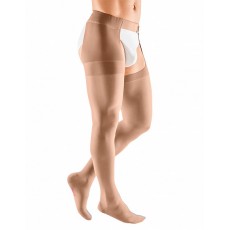 Компрессионный чулок mediven plus с застёжкой на талии на правую ногу 3 класса компрессии (AG-62-71см) арт.407C, цвет карамель Компрессионный чулок mediven plus с застёжкой на талии на правую ногу 3 класса компрессии (AG-62-71см) арт.407C, цвет карамель