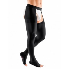 Компрессионный чулок mediven plus с застёжкой на талии на левую ногу 3 класса компрессии с открытым носком (AG-72-83см) арт.406, цвет карамель Компрессионный чулок mediven plus с застёжкой на талии на левую ногу 3 класса компрессии с открытым носком (AG-72-83см) арт.406, цвет карамель