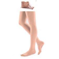 Компрессионные чулки с кружевной силиконовой резинкой на широкое бедро mediven COMFORT 2 класса компрессии с открытым носком (AG-62-71 см) арт. CO251W, цвет черный Компрессионные чулки с кружевной силиконовой резинкой на широкое бедро mediven COMFORT 2 класса компрессии с открытым носком (AG-62-71 см) арт. CO251W, цвет черный