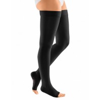 Компрессионные чулки mediven plus с силиконовой резинкой 1 класса компрессии с открытым носком (AG-62-71см) арт.106, цвет карамель