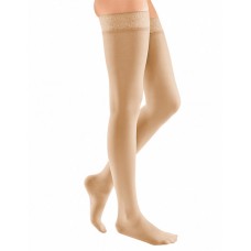 Компрессионные чулки Mediven ELEGANCE женские 2 класса компрессии (AG-62-71 см) с кружевной резинкой на широкое бедро арт. 290W, цвет черный