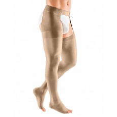 Компрессионный чулок mediven plus с застёжкой на талии на правую ногу 3 класса компрессии с открытым носком (AG-62-71см) арт.407, цвет карамель Компрессионный чулок mediven plus с застёжкой на талии на правую ногу 3 класса компрессии с открытым носком (AG-62-71см) арт.407, цвет карамель