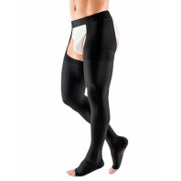 Компрессионный чулок mediven plus с застёжкой на талии на правую ногу 2 класса компрессии с открытым носком (AG-72-83см) арт.207, цвет карамель