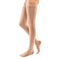 Компрессионные чулки с кружевной силиконовой резинкой mediven COMFORT 2 класса компрессии (AG-62-72 см) арт. CC251, цвет карамель
