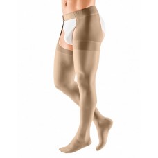 Компрессионный чулок mediven plus с застёжкой на талии на левую ногу 1 класса компрессии (AG-62-71см) арт.120C, цвет карамель