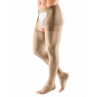 Компрессионный чулок mediven plus с застёжкой на талии 2 класса компрессии с открытым носком