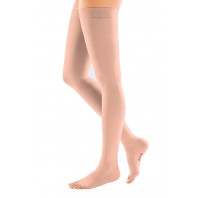 Компрессионные чулки с силиконовой резинкой mediven COMFORT 2 класса компрессии с открытым носком (AG-62-71 см) арт. CO259, цвет карамель