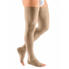 Компрессионные чулки mediven plus с силиконовой резинкой 3 класса компрессии с открытым носком (AG-62-71см) арт.399, цвет бежевый