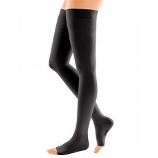 Компрессионные чулки с силиконовой резинкой mediven COMFORT 2 класса компрессии с открытым носком (AG-72-83 см) арт. CO269, цвет черный