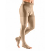 Компрессионное мужское трико mediven plus 1 класса компрессии с открытым носком (AG-62-71 см) арт. 116, цвет черный