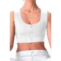 Лиф косметологический компрессионный lipomed bra арт. 844, белый