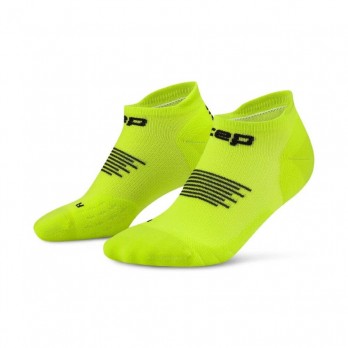 Женские компрессионные ультракороткие гольфы CEP арт. C005W-Y5, цвет черный лайм