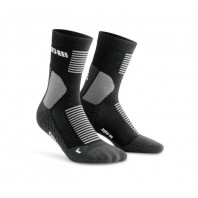 Мужские компрессионные гольфы для бега CEP с шерстью арт. C021M-52, цвет черный серый