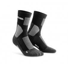 Мужские компрессионные гольфы для бега CEP с шерстью арт. C021M-52, цвет черный серый Мужские компрессионные гольфы для бега CEP с шерстью арт. C021M-52, цвет черный серый