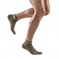 Мужские компрессионные короткие гольфы CEP арт. C094M-OL, цвет оливковый