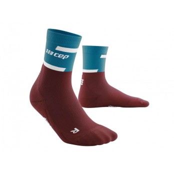 Мужские компрессионные спортивные носки CEP арт. C104M-NB, цвет синий-бордовый