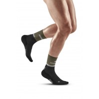 Мужские компрессионные спортивные носки CEP арт. C104M-O5, цвет оливковый-черный