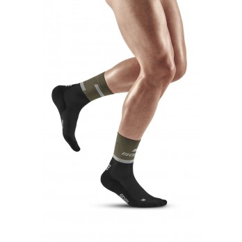 Мужские компрессионные спортивные носки CEP арт. C104M-O5, цвет оливковый-черный