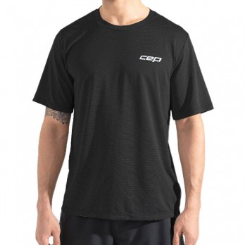 Мужская футболка CEP Core Run с коротким рукавом для бега арт. CT80M-5, цвет черный